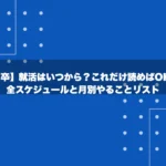 【27卒】就活はいつから？これだけ読めばOK！完全スケジュールと月別やることリスト